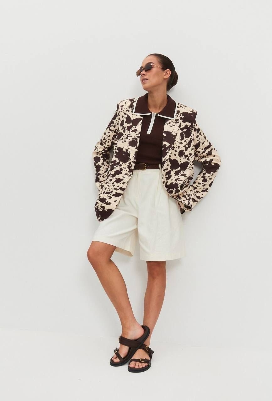 жакет,жакет женские,модные образы,жакет vesnaletto,жакет с принтом