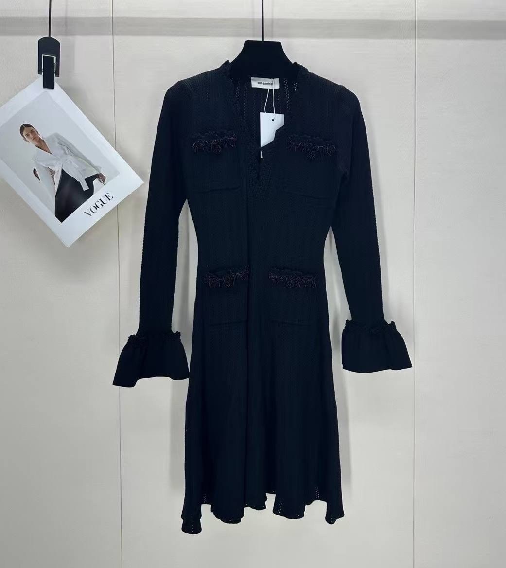 self-portrait long-sleeved dress women's pink,self-portrait short-sleeved dress women's pink,платья вязаная,трикотажные костюмы,розовое платье