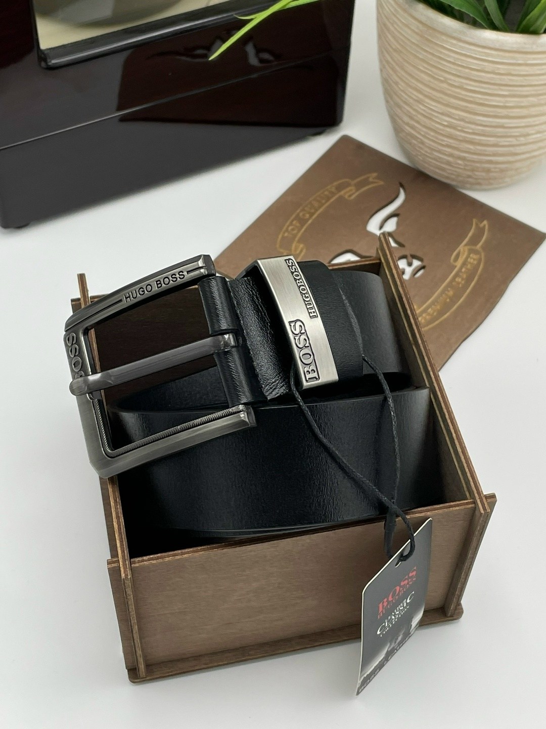 ремень,ремень мужской hugo boss,ремень мужской кожаный,ремень в подарок,мужские ремни