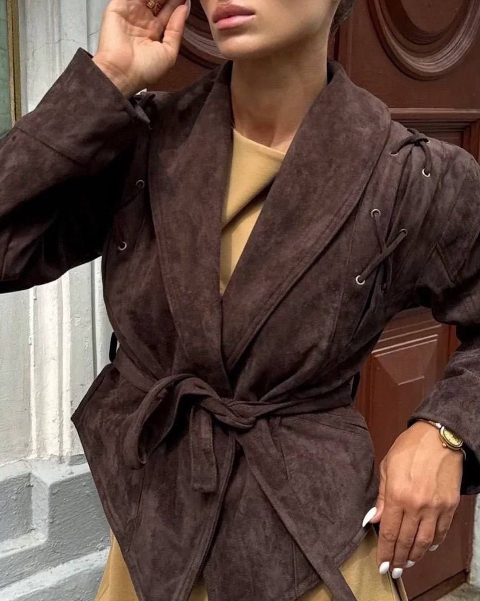 замшевая куртка,куртка замшевая женская,замшевая куртка с поясом,косуха замшевая,куртка замшевая жакет премиум x'zotic