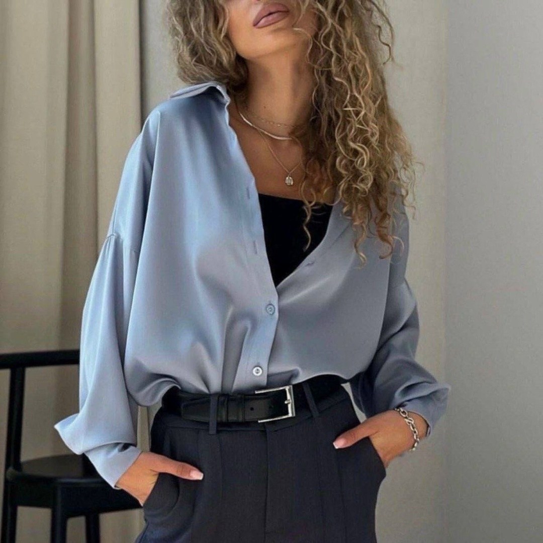рубашка атласная,женский стиль,шёлковая рубашка,женская блузка