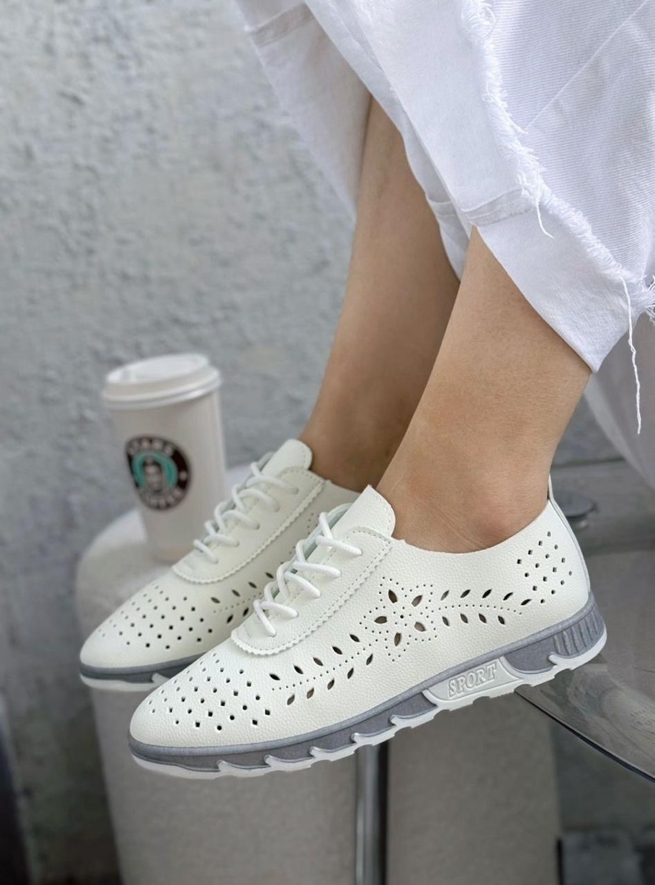,мокасины с перфорацией,летние ботинки женские с перфорацией на шнуровке,мокасины женские белый,женские кроссовки