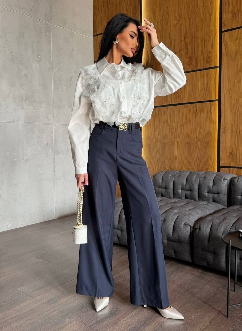 блуза,классические брюки,женская блуза,широкие брюки,брюки модные