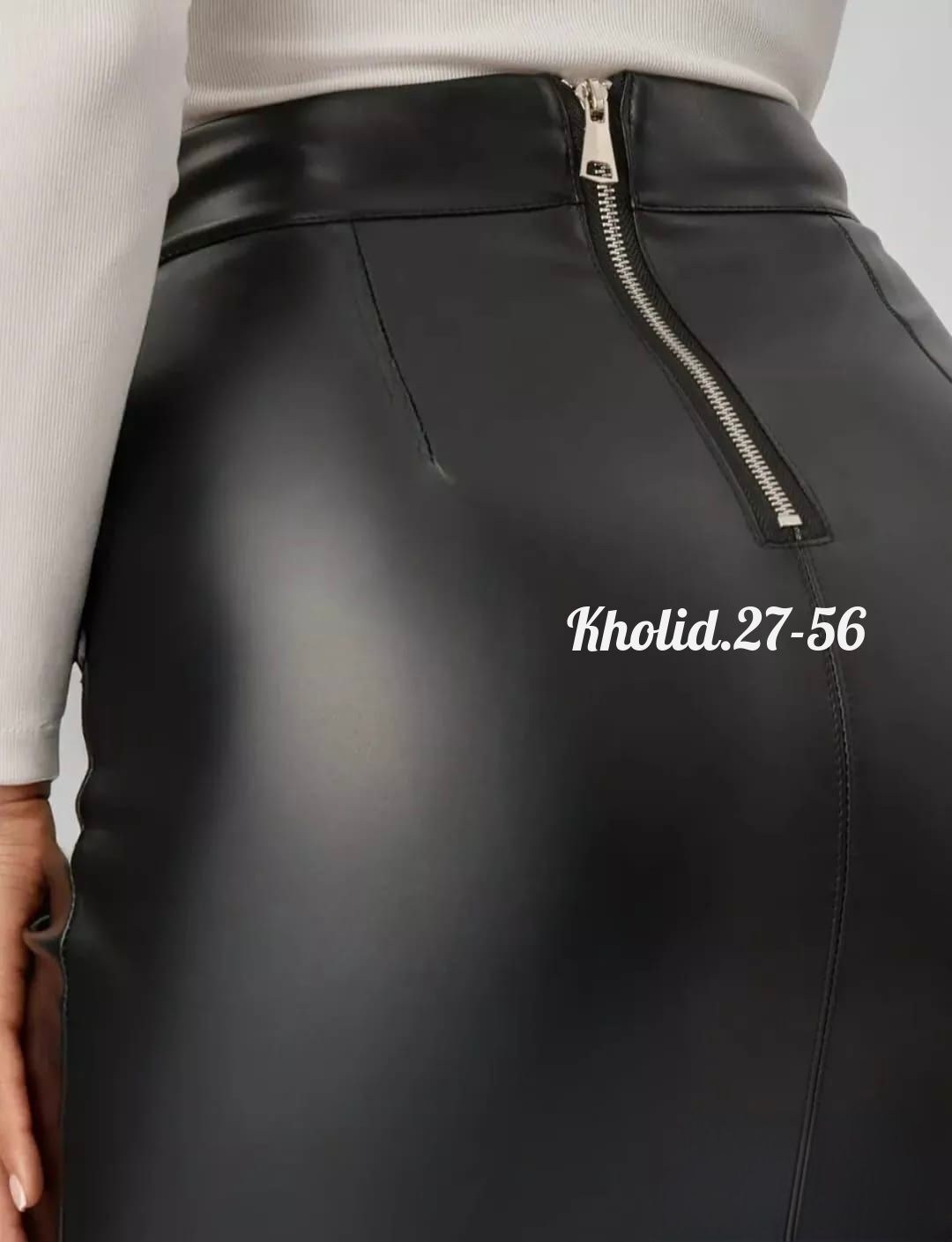 кожаная юбка,кожаная юбка с молнией спереди,юбка из экокожи,кожаная юбка с замком,молния на кожаной юбке