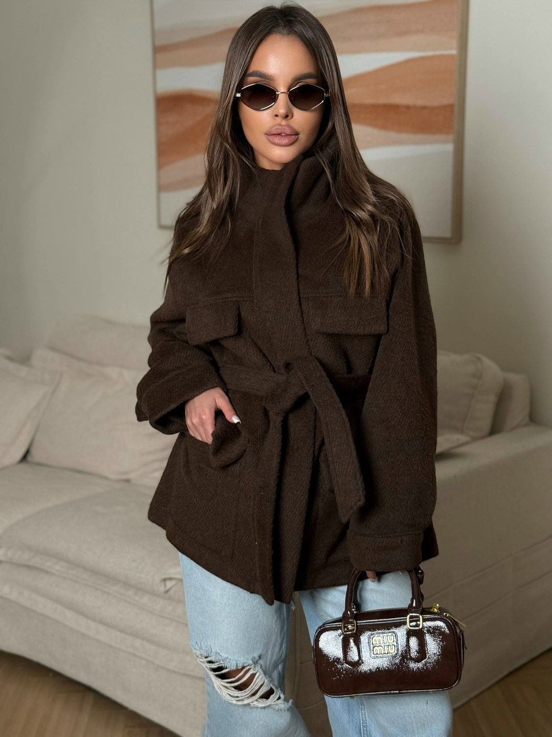 стильное пальто,женская куртка,полупальто,пальто с поясом,женская кофта