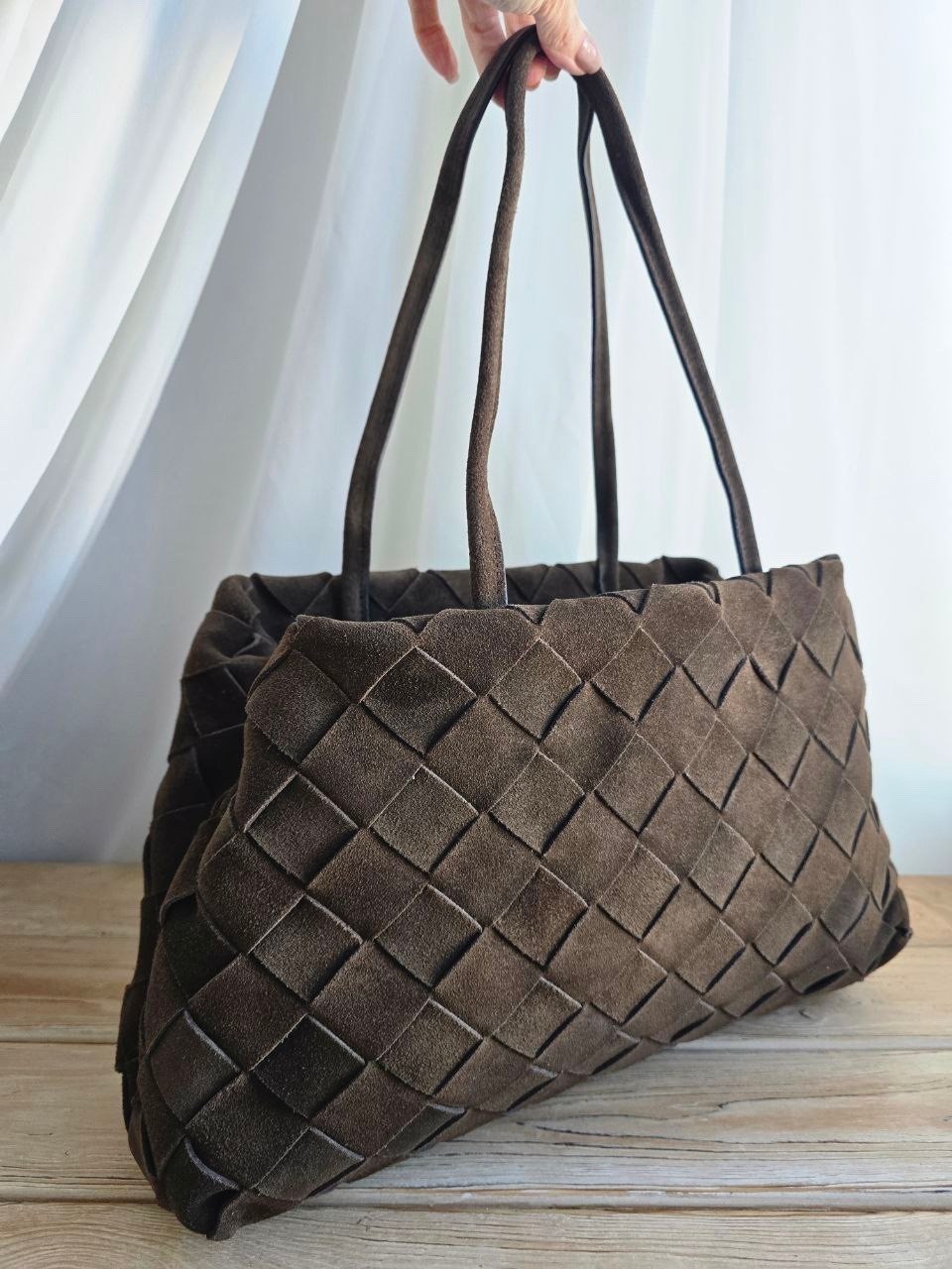 замшевая сумка,сумка женская bottega veneta,сумка bottega veneta,сумка bottega,плетеная сумка