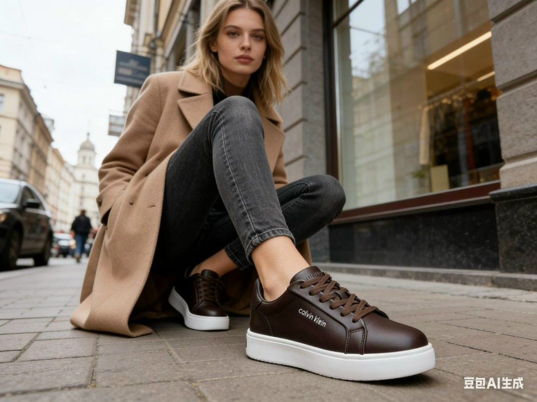 ,кроссовки кожаные,коричневые кроссовки,повседневная ,женская