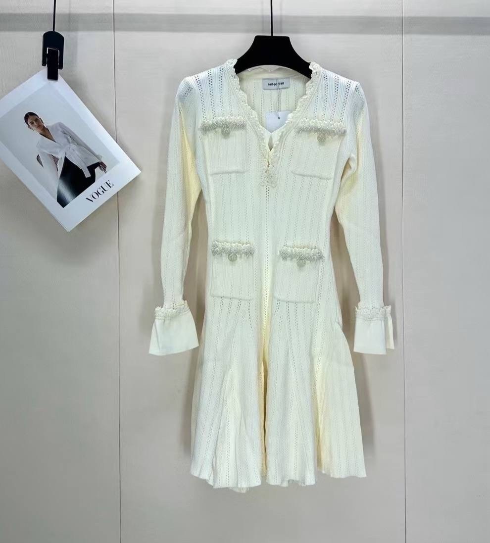 self-portrait long-sleeved dress women's pink,self-portrait short-sleeved dress women's pink,платья вязаная,трикотажные костюмы,розовое платье