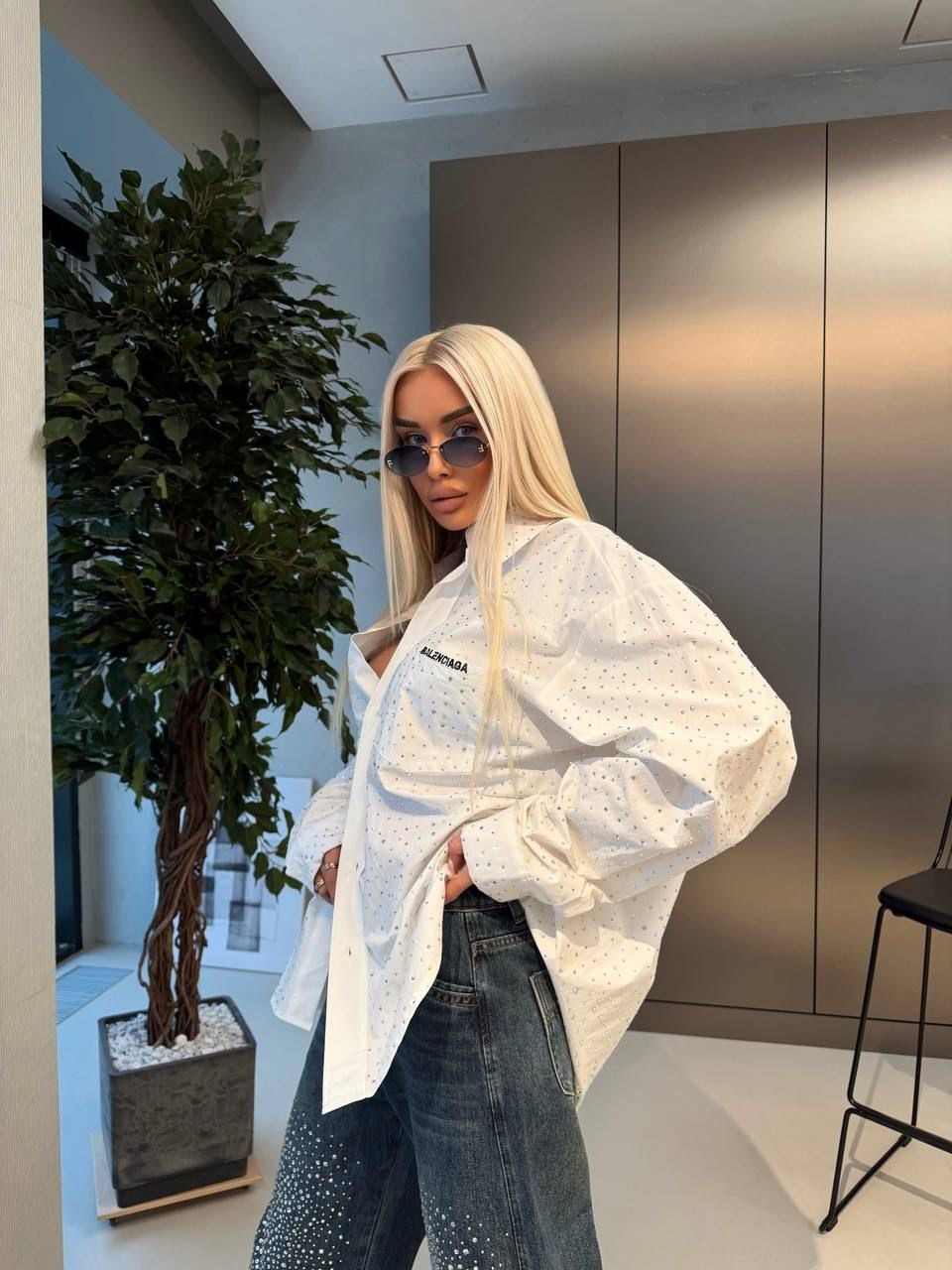 рубашка miu miu,женская рубашка,белая женская рубашка,рубашка,рубашка летняя