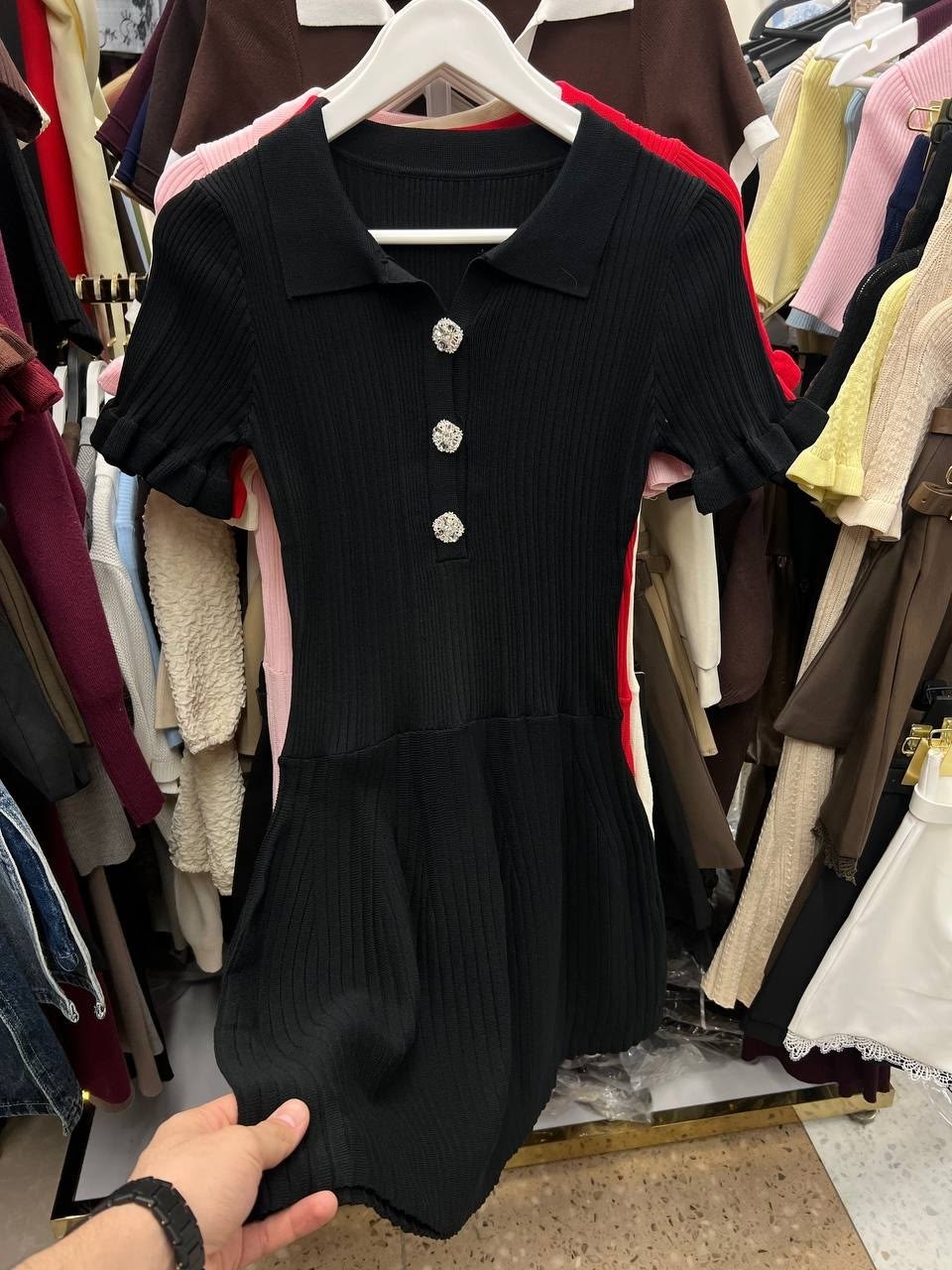 платье трикотажное женское,трикотажное платье,трикотажное платье с воротником,женское платье,вязаное платье женское