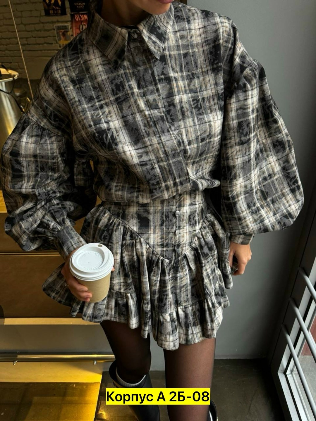костюм женский рубашка+юбка в клетку,костюм женский с юбкой и рубашкой,женский костюм двойка с юбкой в клетку,костюм женский с юбкой,костюм женский