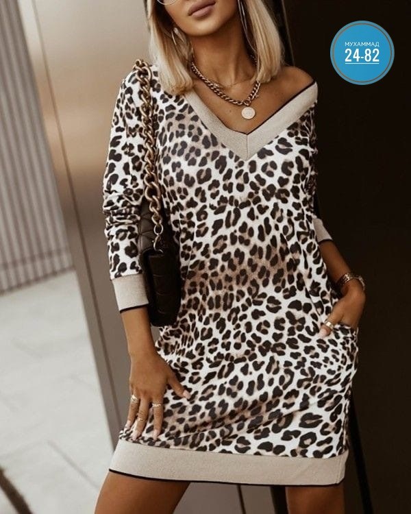 платье туника женская,туника женская,платье с леопардовым принтом,платье женское леопардовое,платье туника