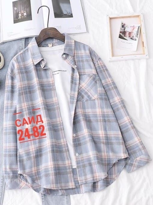 рубашка с длинными рукавами в клетку,женская рубашка в клетку,рубашка женская оверсайз в клетку,клетчатая рубашка женская,клетчатая женская рубашка с длинным рукавом