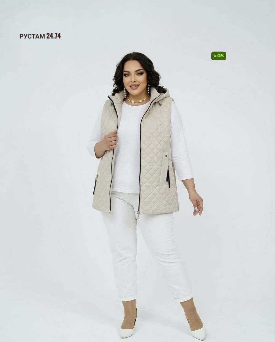 женская стеганая жилетка большого размера,жилет на синтепоне,жилетка женская,жилетка на синтепоне,жилетка женская батал