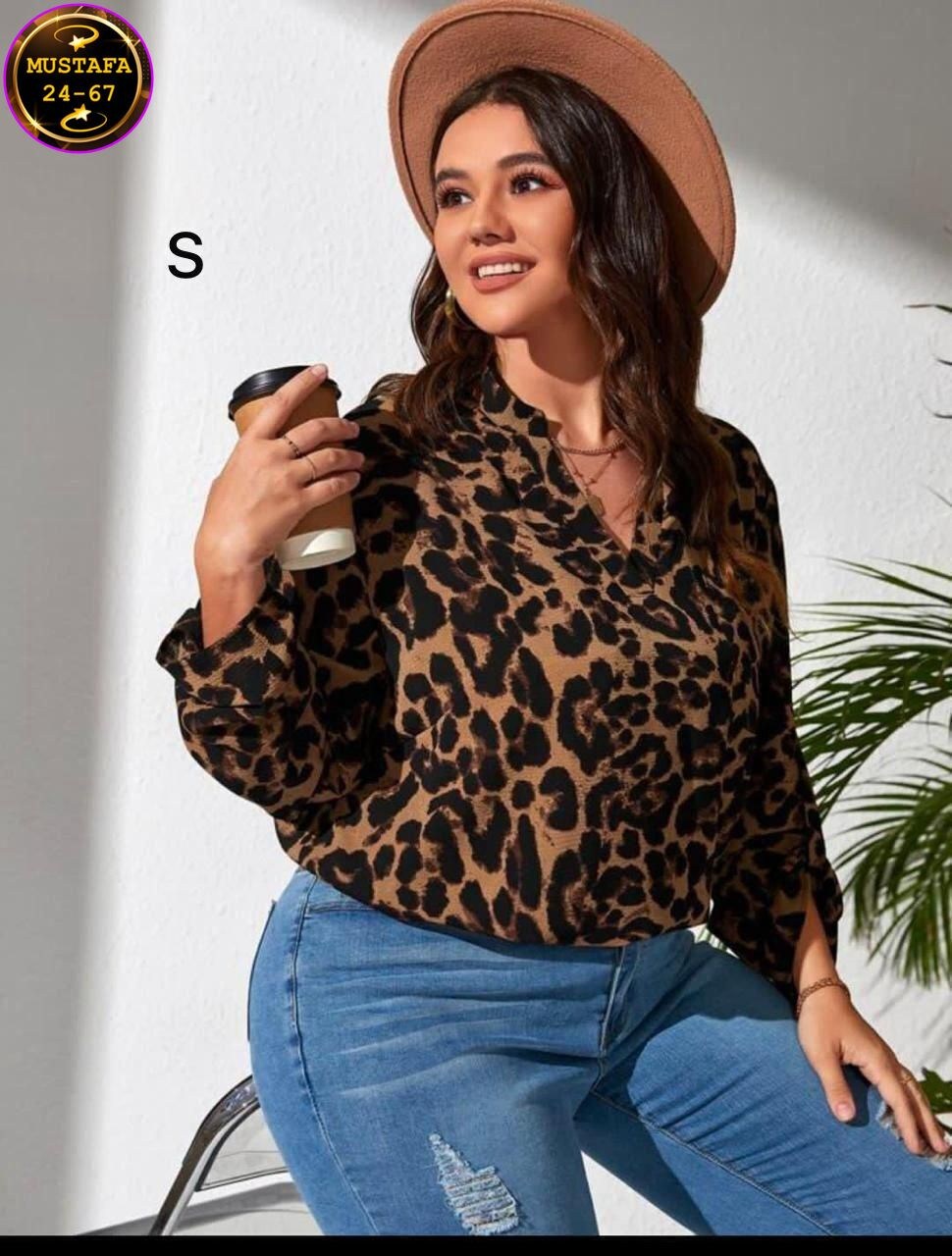 2026 женские блузки,блузка кофточка,блузка женская,леопардовая блузка,clasi рубашка больших размеров леопардовый принт shein