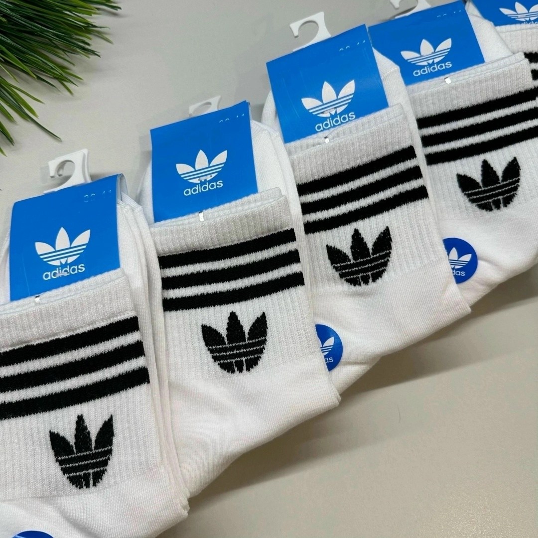 комплект носков adidas,носки адидас белые высокие,белые короткие носки адидас,носки адидас,носки мужские adidas