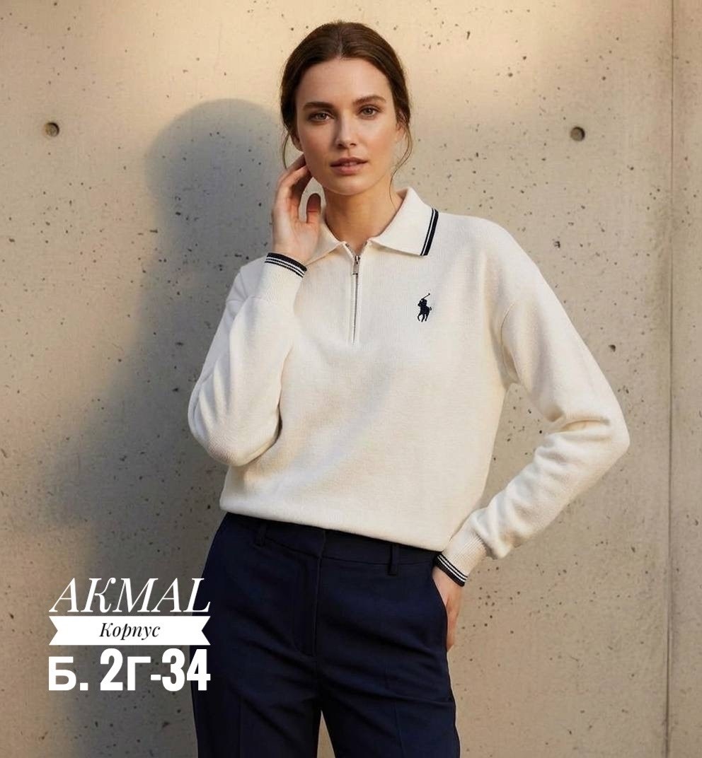женский джемпер,женский джемпер поло,джемпер,женская кофта,джемпер с воротником