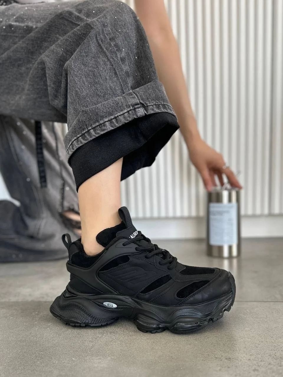 кроссовки,массивные кроссовки,кроссовки чёрные,черные женские кроссовки,кроссовки a1 chunky sneakers unisex low-top черный