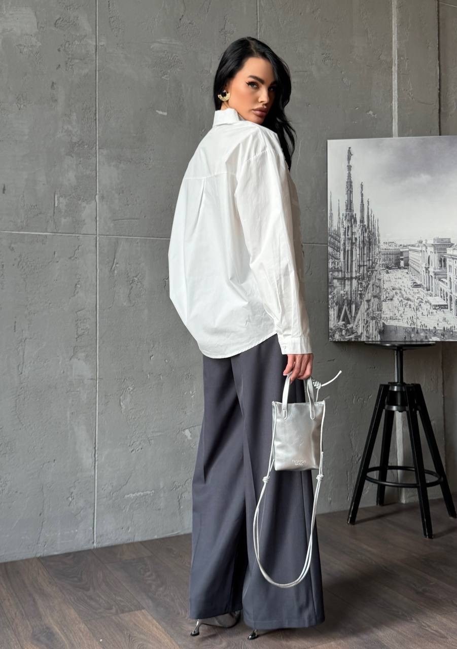 стильная блузка,блуза,блузка женская,женская блуза,комплект блуза и брюки прямого кроя из текстиля pur pur 11-059