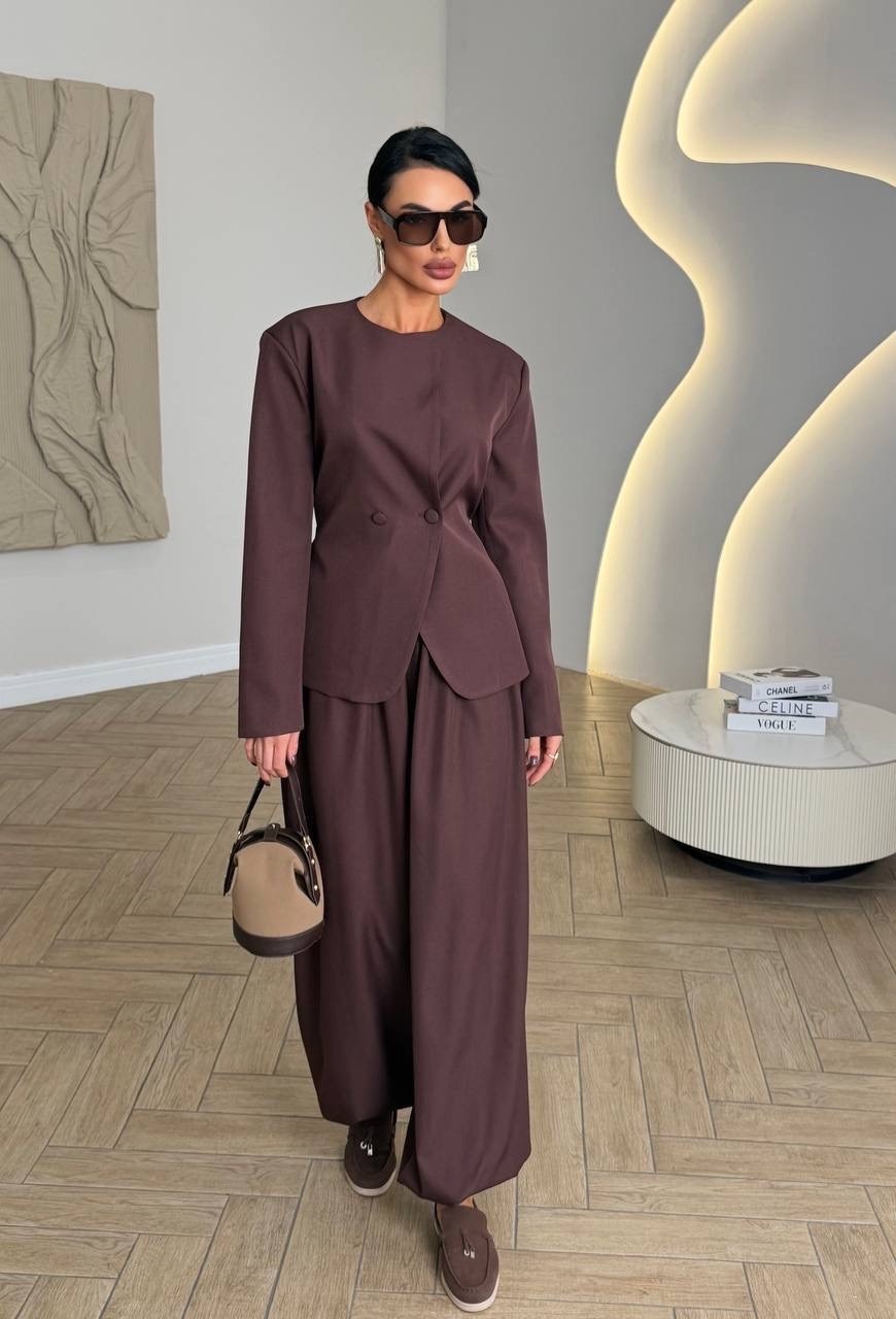 брючный костюм,брючный костюм dilanavip 1992 шоколад двойка,классический брючный костюм с пиджаком cosmo brand,костюм брючный классический inash,брючный костюм dilana vip 1992 шоколад