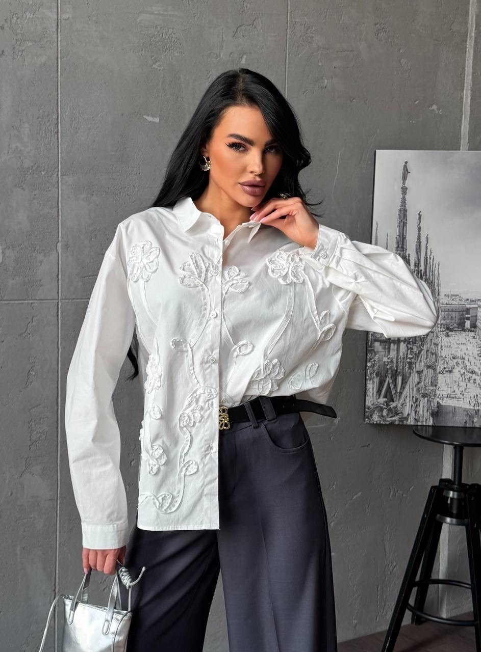 стильная блузка,блуза,блузка женская,женская блуза,комплект блуза и брюки прямого кроя из текстиля pur pur 11-059