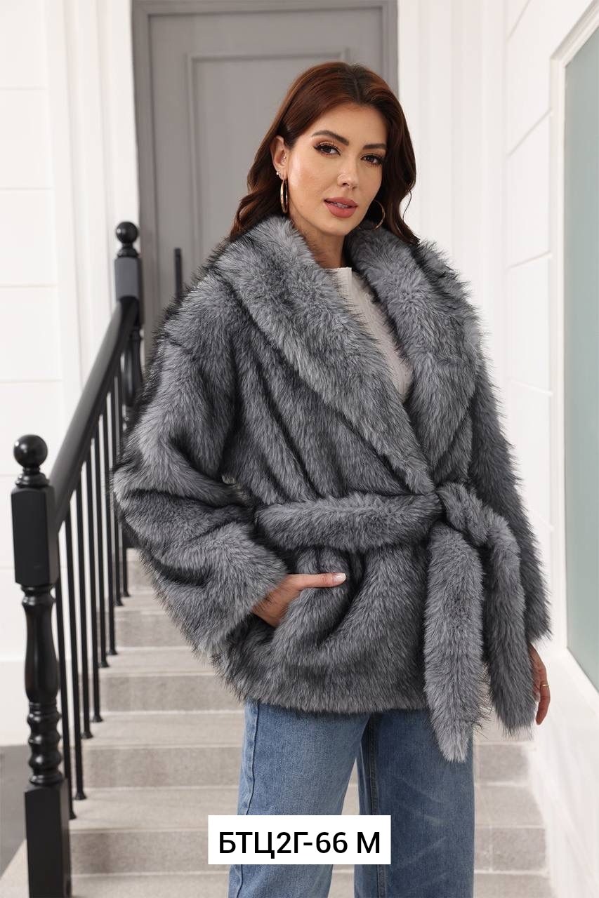 шуба искусственная,шуба шерсть,шуба искусственная с поясом,пушистая шуба,короткая экошуба