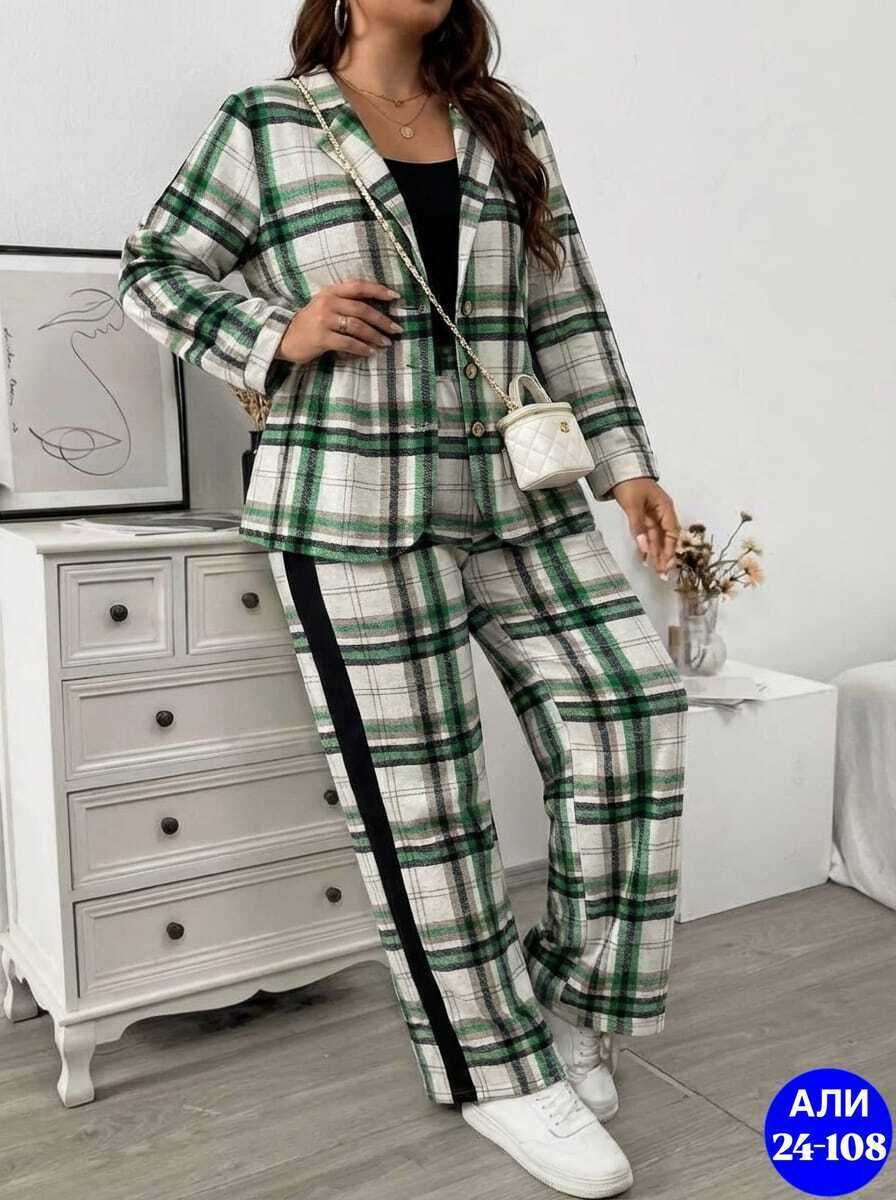 трикотажные костюмы женские,женский костюм двойка,женские костюмы,женский клетчатый брючный костюм,трикотажные костюмы