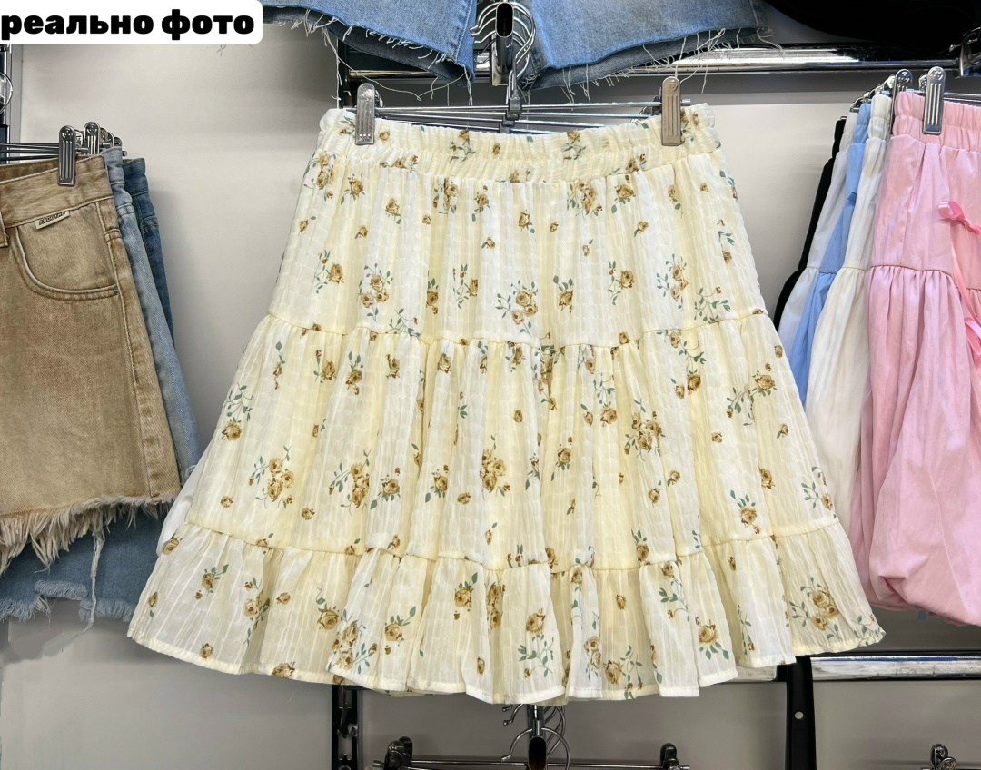 летние юбки,юбка,юбка с оборками,юбка с цветочным принтом,юбка летняя мини