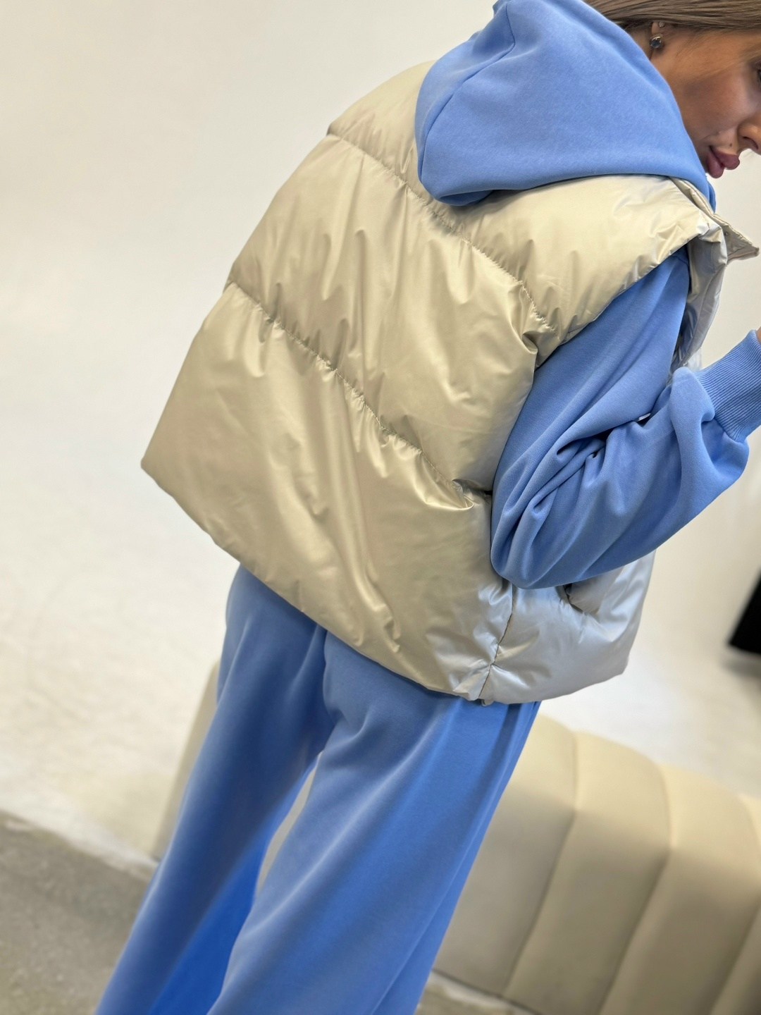 женская жилетка,женские жилеты,жилетка,жилетка двухсторонняя,стильная жилетка