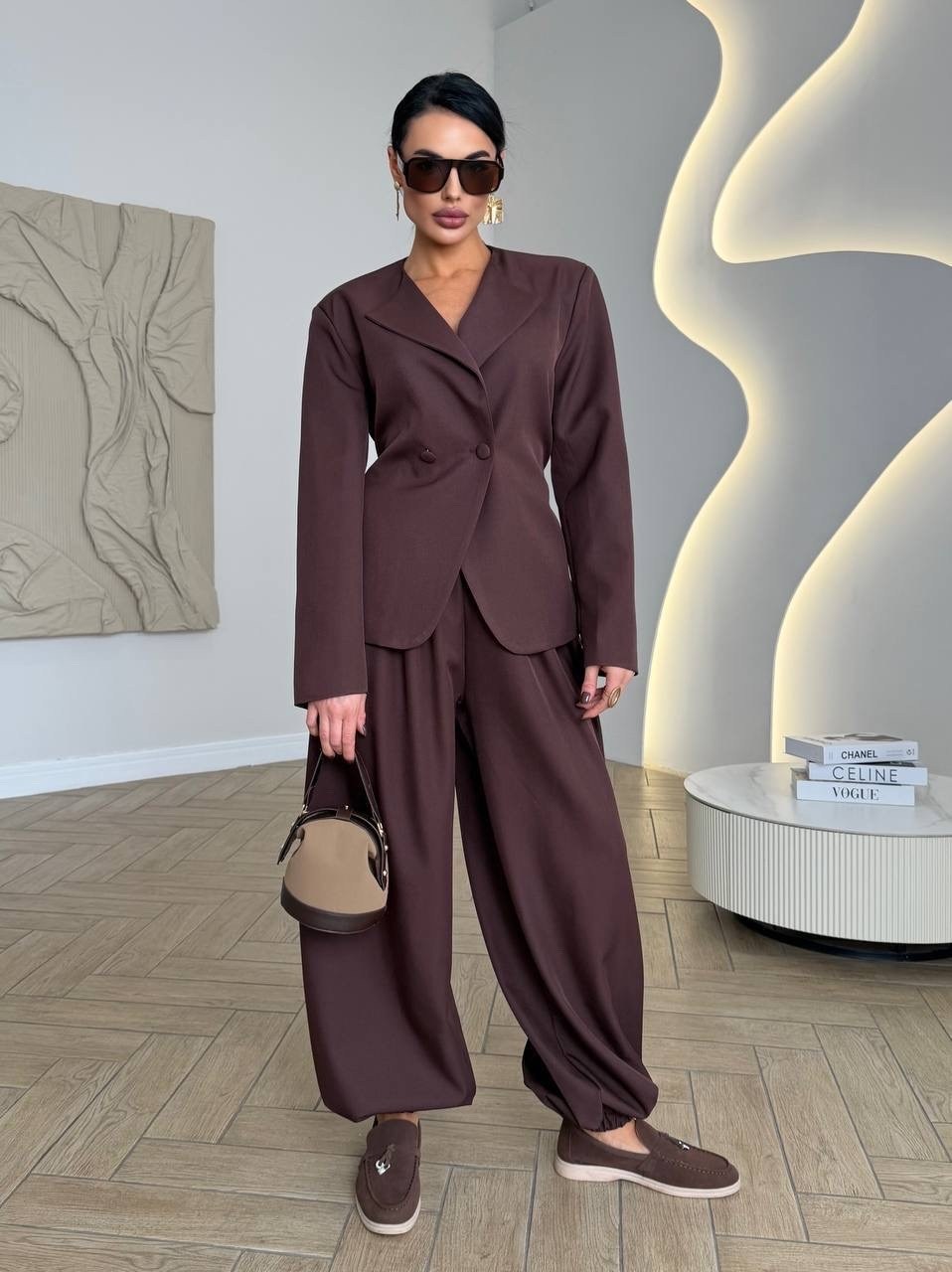 брючный костюм,брючный костюм dilanavip 1992 шоколад двойка,классический брючный костюм с пиджаком cosmo brand,костюм брючный классический inash,брючный костюм dilana vip 1992 шоколад