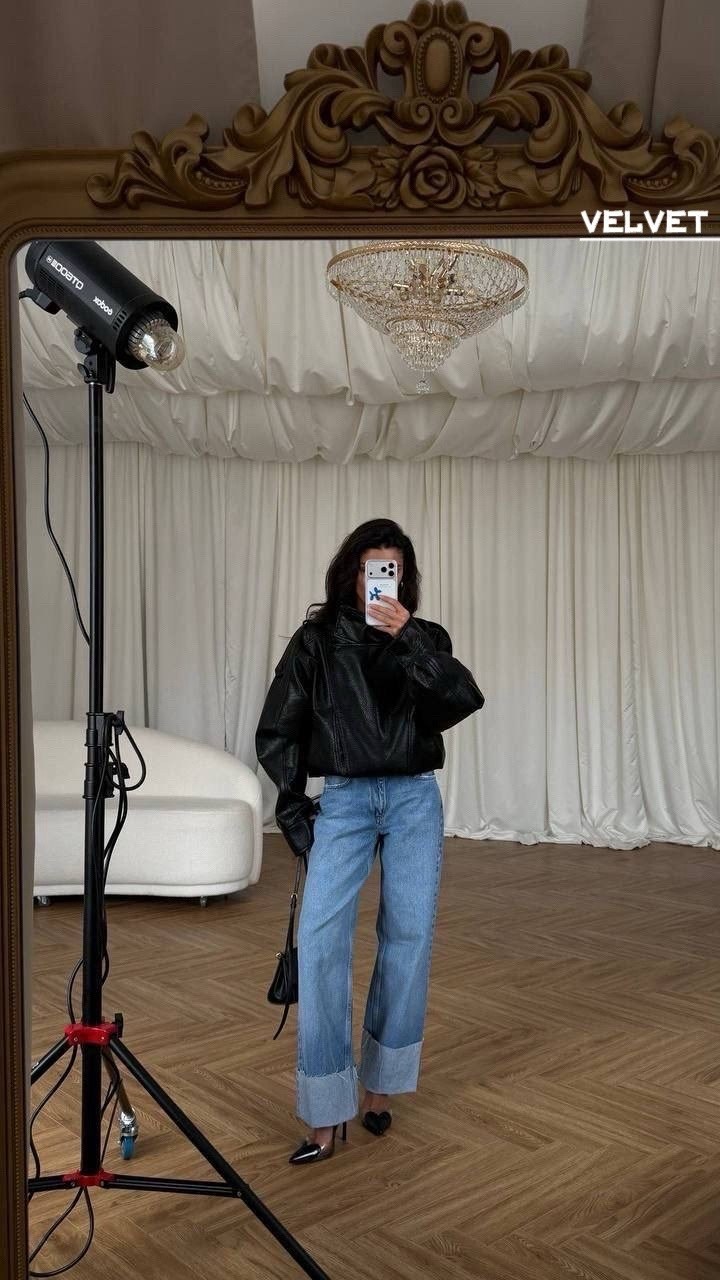 куртка бомбер оверсайз кожаная c&c fashion,кожаный бомбер демисезонный куртка оверсайз осенний,кожаная женская куртка,куртка кожаная,куртка бомбер