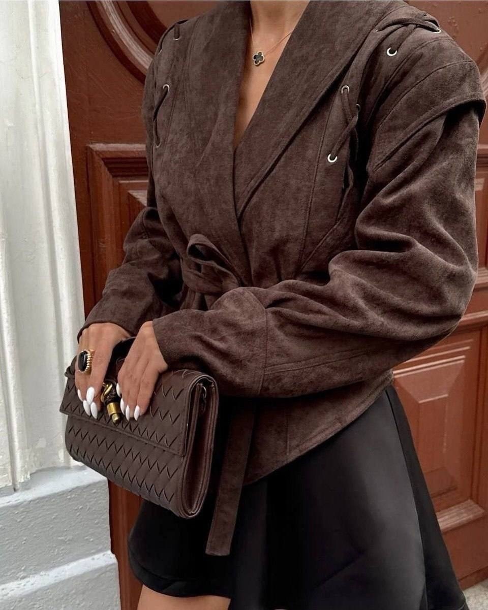 замшевая куртка,куртка замшевая женская,замшевая куртка с поясом,косуха замшевая,куртка замшевая жакет премиум x'zotic