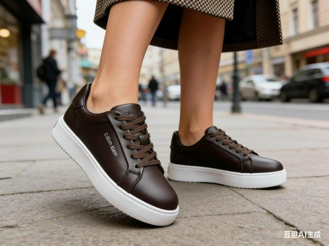 ,кроссовки кожаные,коричневые кроссовки,повседневная ,женская