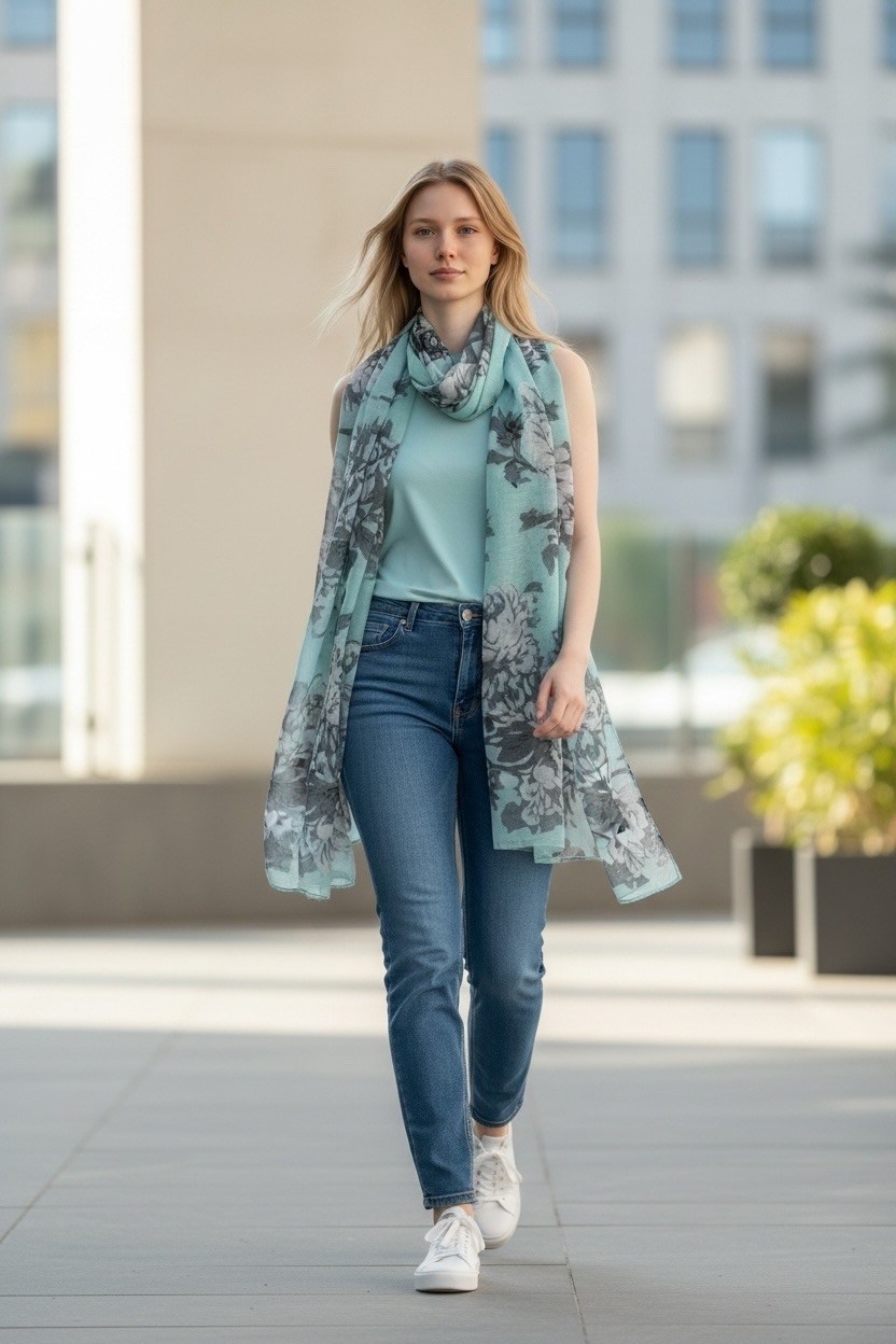 женский шарф,палантин женский,шарфы для женщин,шарфы и платки,летний шарф