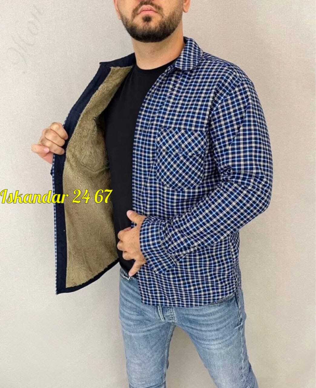 рубашка теплая на флисе,рубашка на меху,мужская клетчатая рубашка,рубашка мужская утепленная,рубашка в клетку теплая h&h fashion