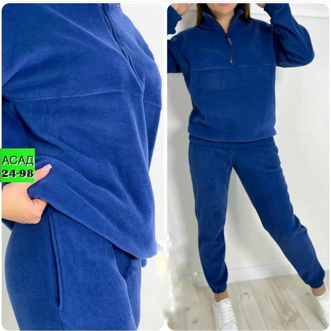костюм женский на флисе,спортивные костюмы на флисе,спортивный костюм женский на флисе,женские костюмы,костюм спортивный арт. 24-0018 изумрудный для женщин