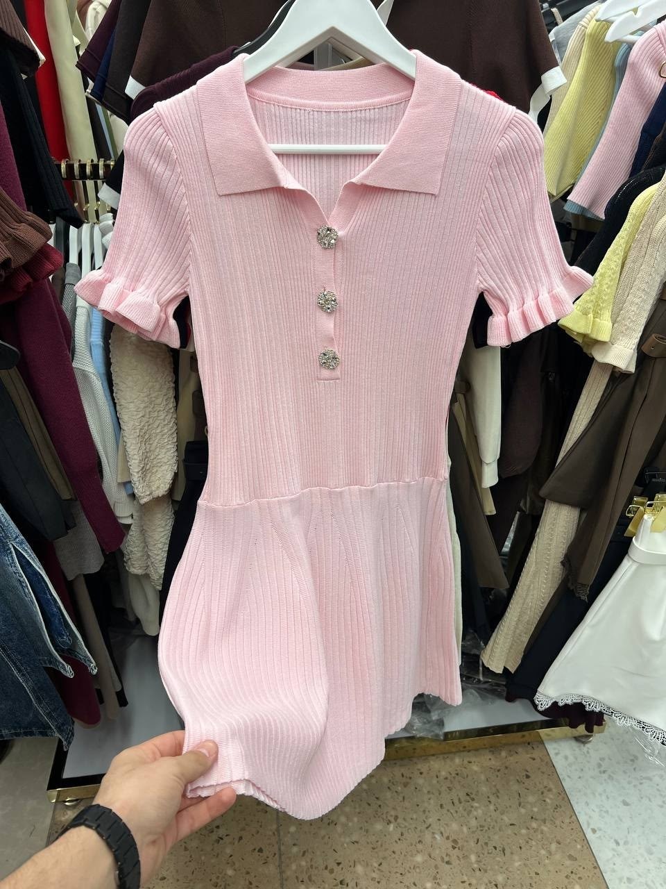 платье трикотажное женское,трикотажное платье,трикотажное платье с воротником,женское платье,вязаное платье женское