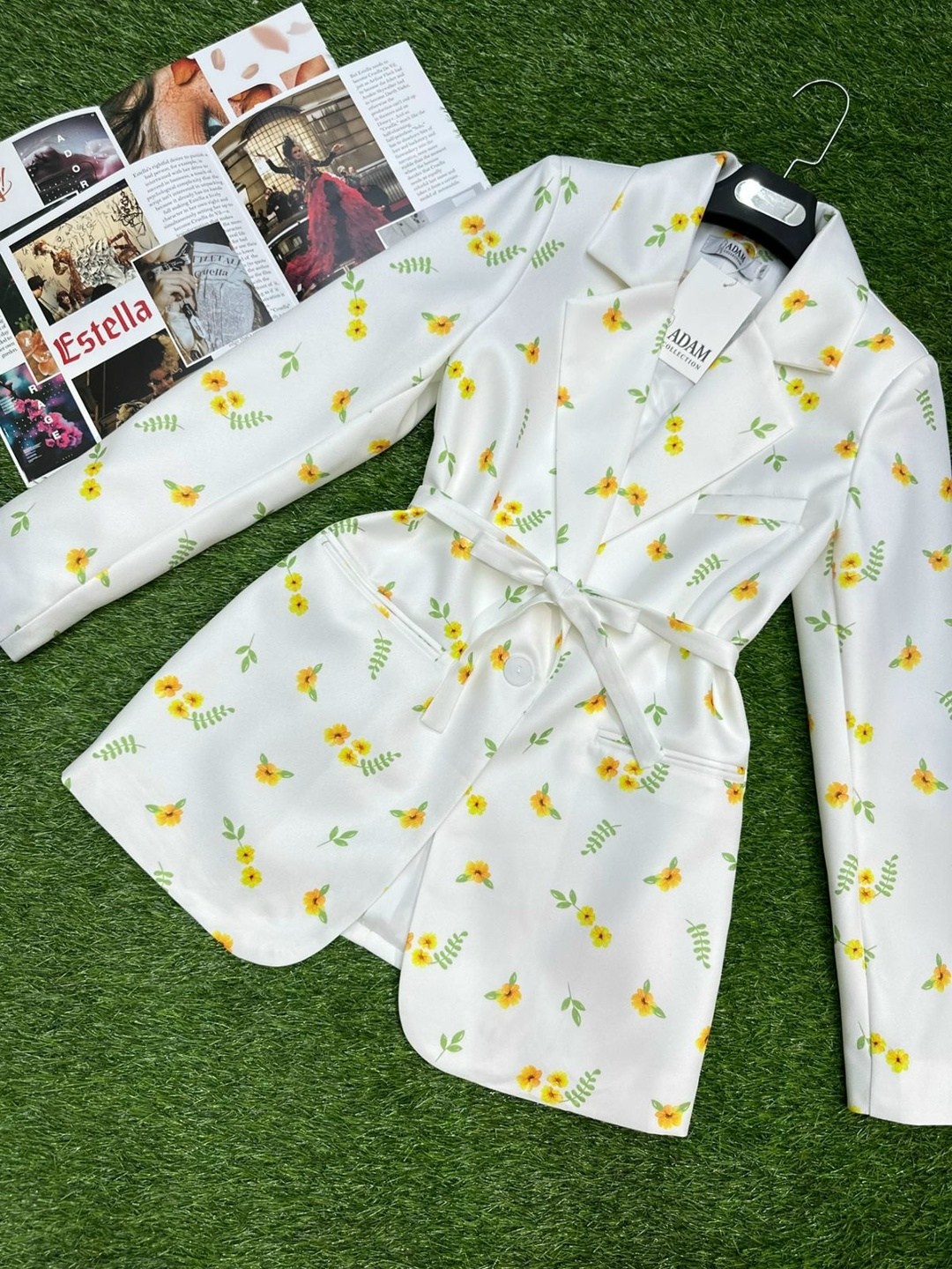 пиджак с цветочным принтом,женские пиджаки,пиджак оверсайз с цветочным принтом leroy style,пиджак