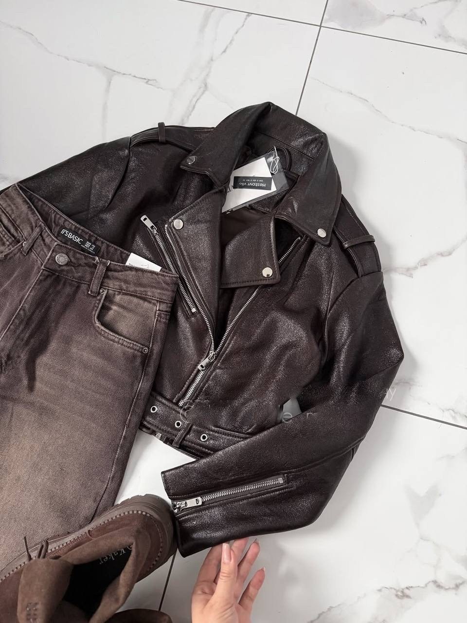 женская косуха,косуха,кожаная куртка,косуха винтажная оверсайз chauzi,косуха куртка