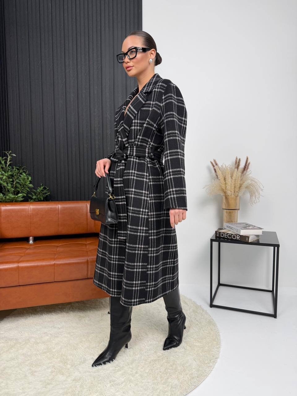 пальто модное,пальто гусиная лапка,стильное пальто,пальто женские,пальто с поясом