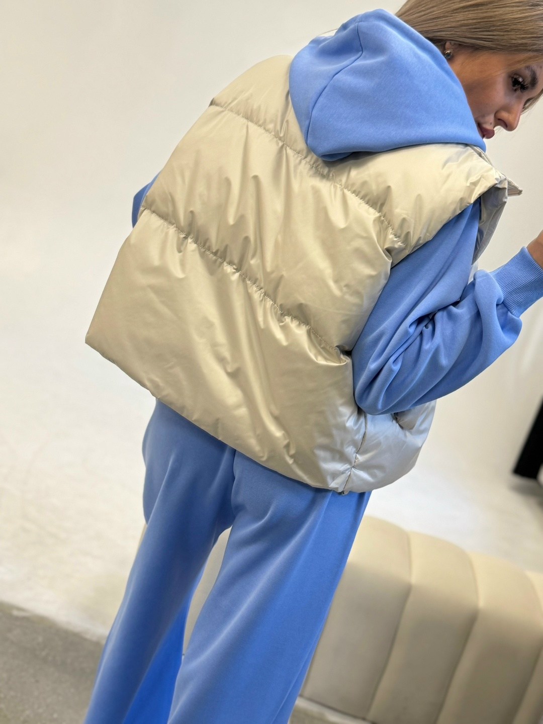 женская жилетка,женские жилеты,жилетка,жилетка двухсторонняя,стильная жилетка