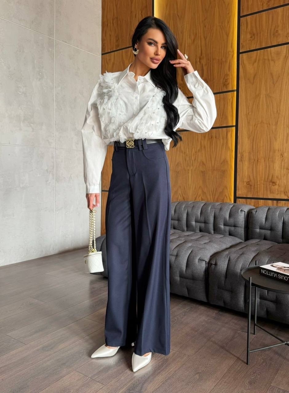 блуза,классические брюки,женская блуза,широкие брюки,брюки модные
