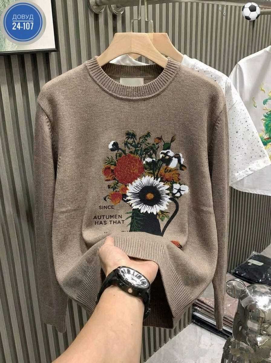 свитер с вышивкой,свитшот женская,свитер,свитер вязаный,джемпер с вышивкой