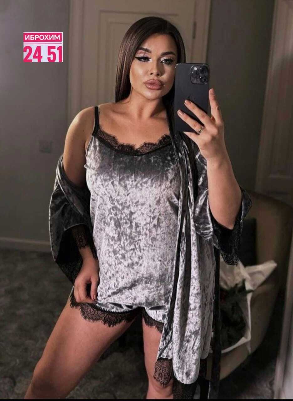 пижама женская комплект,пеньюар женский,пижама женская тройка велюровая,пижама велюровая женская,женская пижама