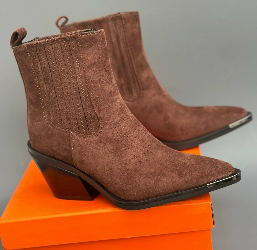 ,казаки женские коричневый 39ru/39eu tendance,фаби казаки коричневые,замшевые ботинки,замшевые казаки