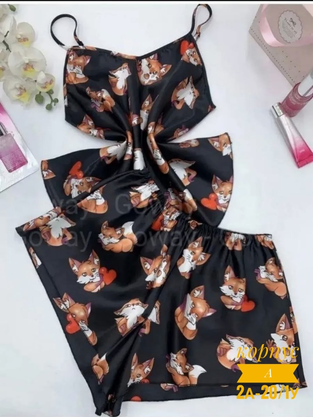 шелковая пижама,женская шелковая пижама,пижама женская,пижама женская топ,пижама женская топ и шорты