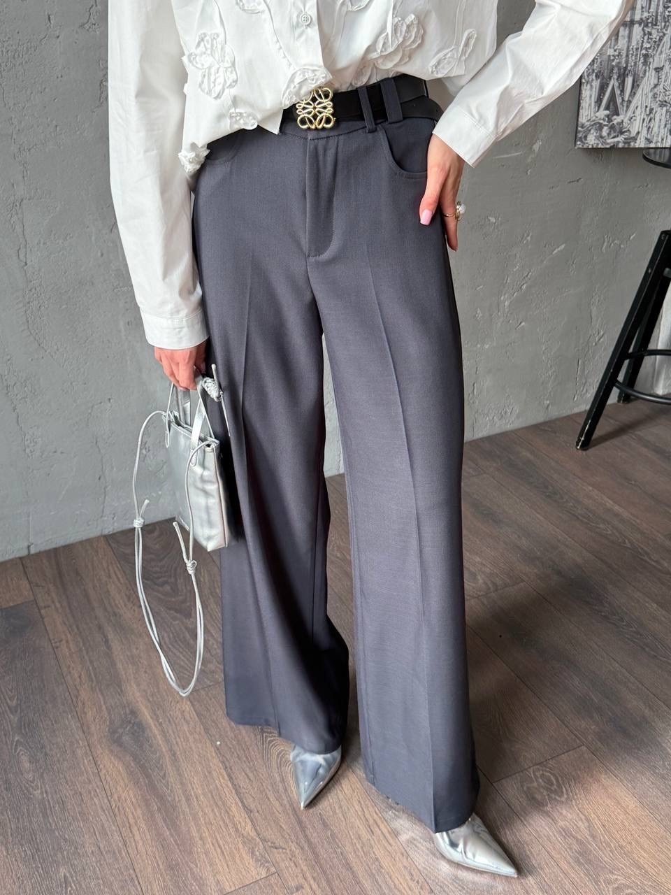 стильная блузка,блуза,блузка женская,женская блуза,комплект блуза и брюки прямого кроя из текстиля pur pur 11-059