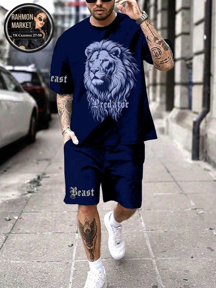 шорты мужские с принтом,модные мужские футболки,спортивный костюм мужской летний с шортами,мужской костюм с шортами,одежда мужская