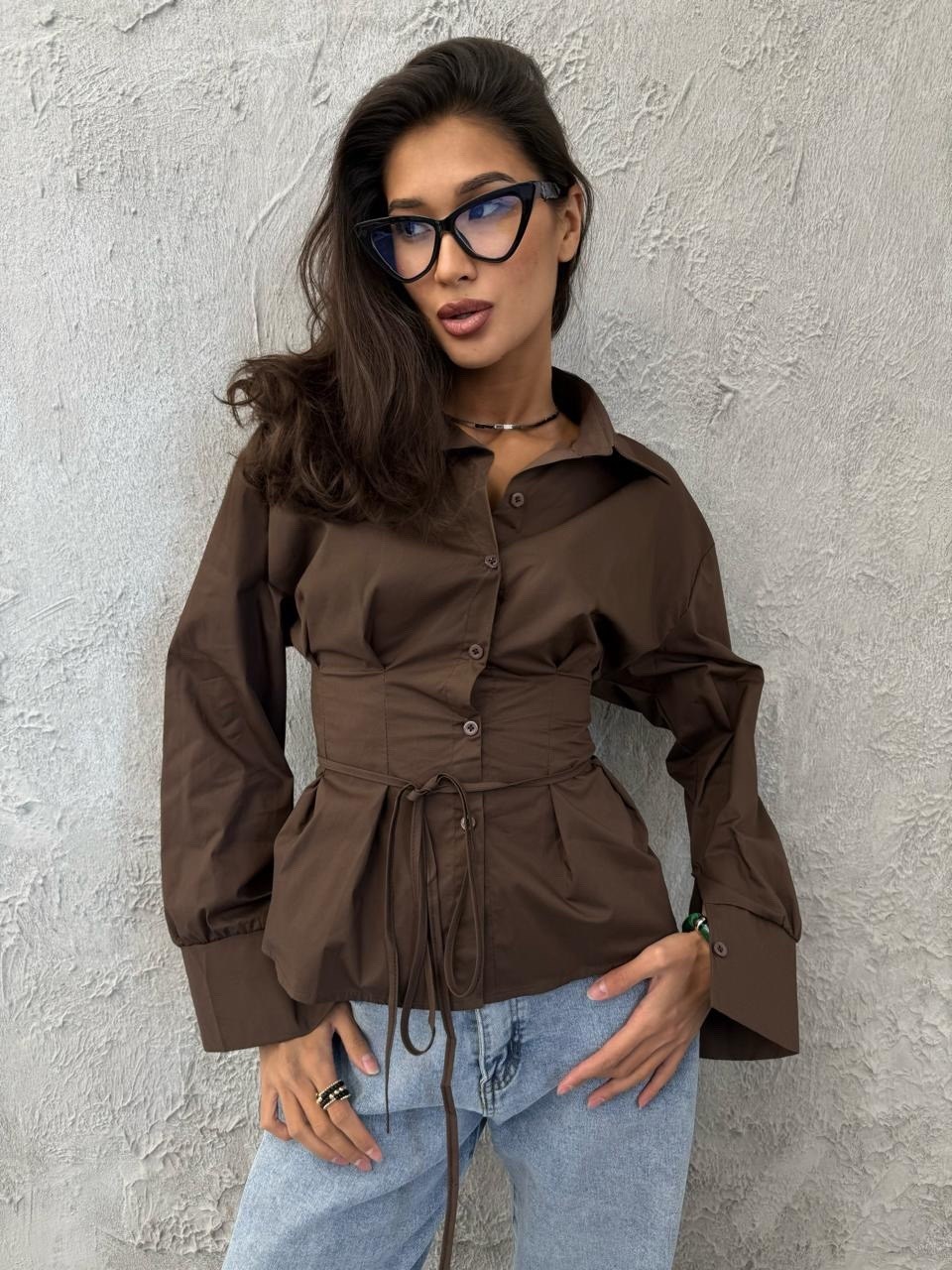 рубашка женская,рубашка с завязками,стильная рубашка,рубашка с завязками на талии,рубашка