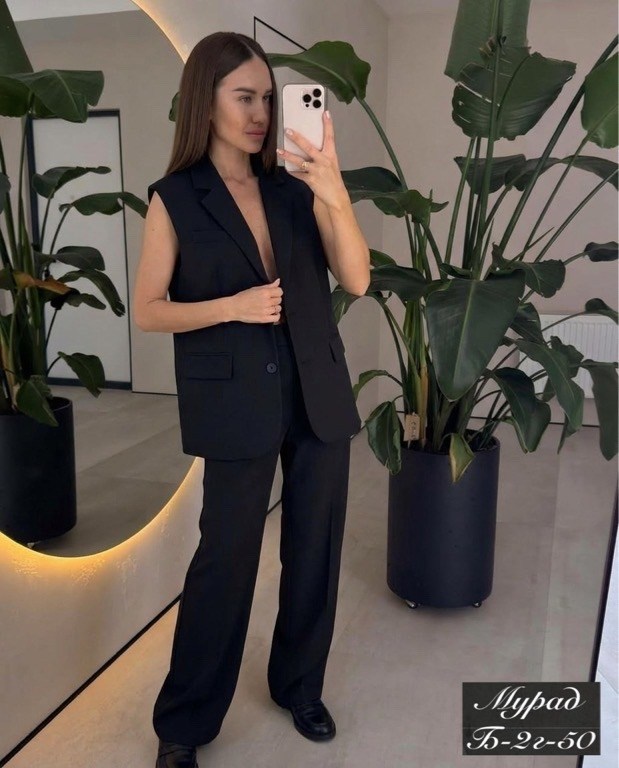 женский офисный костюм из жилета и брюк,костюм брючный,костюм женский,брючный костюм женский,костюм женский брючный двойка